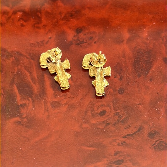 NWOT Candy Cane Stud Earrings - Picture 2 of 2